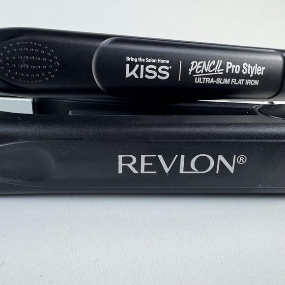 KISS Pencil Pro Styler Ultra-Slim Flat‎ Iron + Revlon Hair Straightener Lot of 2 - Picture 3 of 8